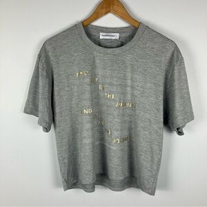 Burn Boot Camp Boxy Tee Gray Graphic Find Joy In The Journey Womens Large